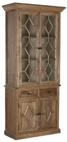 Vitrina vintage, din lemn reciclat, natur, Elmwood