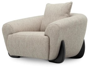 Fotoliu design LUX Siderno, Splendor light grey