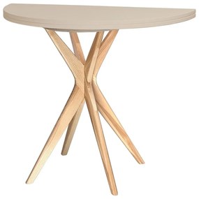 Masă de dining rotundă extensibilă 45x90 cm Jubi – Ragaba