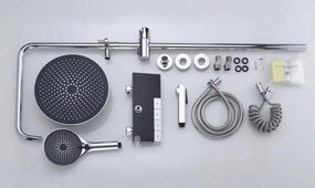 Coloana Dus ,Cromat,Afisaj Lcd Temperatura Apa ,Smack, LS