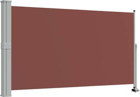vidaXL Copertină laterală retractabilă, maro, 140 x 300 cm