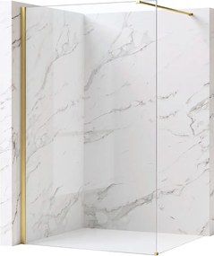 Paravan de dus Rea Flexi Transparent / Brush Gold 100