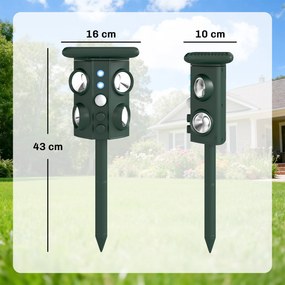 Outsunny Dispozitiv de Alungare a Animalelor, Repelent Ultrasonic | Aosom Romania