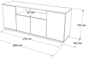 Dulap Frau Atlantic Pine and White