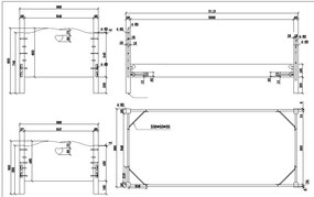 Această combinație AMORI în alb este compusă dintr-un pat (90 x 200 cm) și somieră asortată cu cadru fix, o noptieră, un dulap cu 2 uși și un birou.