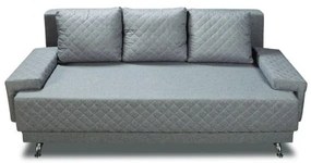 Canapea Extensibila Cu Lada De Depozitare Karla, Argintiu, 212 x 95 x 79 Cm