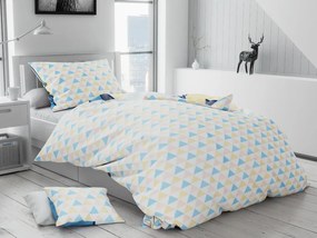 Lenjerie de pat din bumbac alb MELYNA + husa de perna 40 x 50 cm gratuit