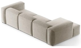 Colțar bej (cu colț pe partea stângă/cu șezlong) Bergamo – Cosmopolitan Design