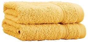 Prosoape galbene 2 buc. din bumbac din frotir 30x30 cm Zero Twist – Catherine Lansfield