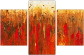 Tablou cu abstracție pictată (90x60 cm)