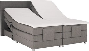 Pat electric reglabil, arcuri, gri, 160x200, MURKO NEW