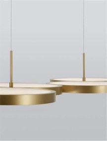 Lustra LED suspendata design modern MAGNUS R4 aurie