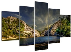 Tablou peisajului cu lac (150x105 cm)