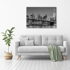 Tablou pe pânză Manhattan pe timp de noapte