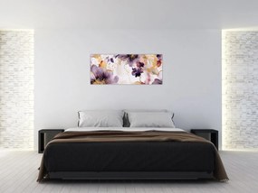Tablou - Acuarelă flori (120x50 cm)