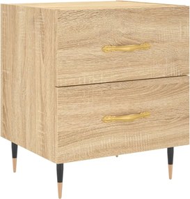 vidaXL Noptieră, stejar sonoma, 40x35x47,5 cm, lemn compozit
