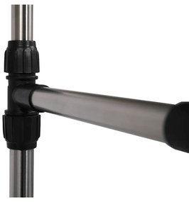 Cuier mobil, inox + plastic negru, SEBO