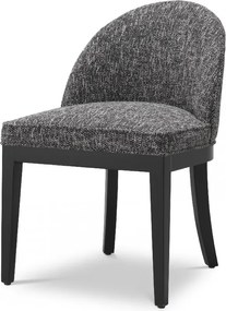 Scaun tapitat design LUX Fallon, Cambon black