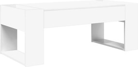 vidaXL Masă de cafea Alb 110 x 50 x 41 cm Lemn compozit