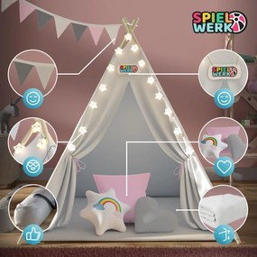 Deuba Cort copii Teepee 160x120x120cm - roz