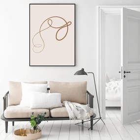 Poster - Abstracție cu linii (A4)