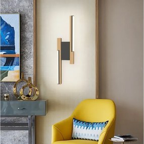 Wofi 4031-206 - Aplica LED de perete dimmabilă PALERMO 11W/230V, lemn de cauciuc