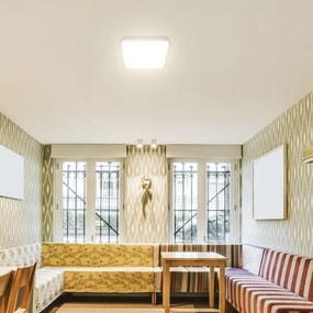 LED Plafonieră baie 24W 230V IP44 6500K 29x29 cm alb