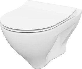 Set vas WC suspendat B291 Cersanit Mille si capac slim softclose alb