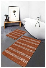 Covorașe de baie maro 2 buc. din catifea 60x100 cm – Mila Home