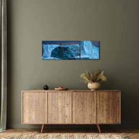 Tablou - Peștera de gheață (cu ceas) (90x30 cm)