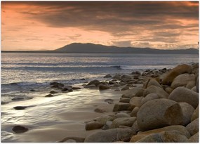 Tablou - Marea și munții (70x50 cm)