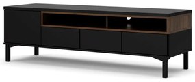 Comodă TV Atrei, negru / nuc