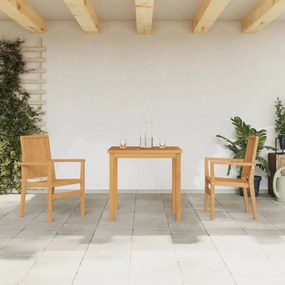 3157909 vidaXL Set mobilier pentru grădină, 3 piese, lemn masiv de tec