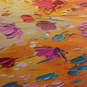 Tablou - Pictură flori colorate (90x60 cm)