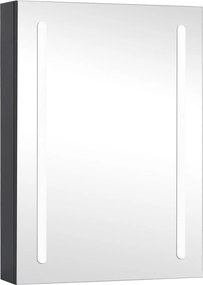 vidaXL Dulap de baie cu oglindă și LED-uri, 50x13x70 cm