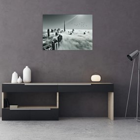 Tablou pe sticlă - Zgârie-nori, dubai (70x50 cm)