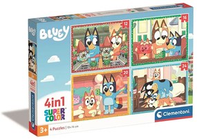 Bluey Play All Day Puzzle Clementoni 4-în-1