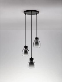 Lustra cu 3 pendule design modern Blaku
