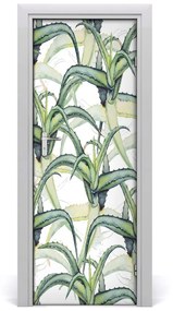 Autocolante pentru usi Furnir adeziv imagini de fundal ușă Aloe