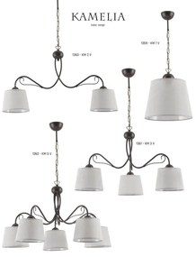 KAMELIA KM 2 V - Lustra cu lant 2xE27/60W/230V