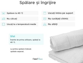 Prosop de baie hotel Culoare alb, POPCORN MAXI 90x150 cm, 100% bumbac