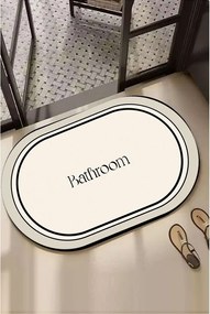 Covoraș de baie crem 60x100 cm Farbelle – Foutastic