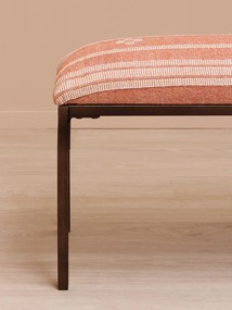 Bancheta din bumbac si metal, Red Kilim