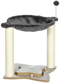 PawHut Turn de Zgâriat pentru Pisici cu Stâlp din Sisal, Design Compact, Ideal pentru Spații Mici | Aosom Romania