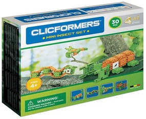 Set de construit Clicformers- Insecte, 30 piese