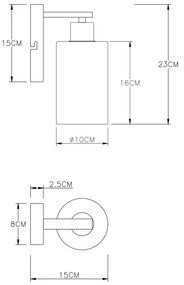 Aplică HADERA 1xE27/60W/230V Globo 15465W