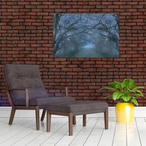 Tablou - Pădurea în ceață (90x60 cm)