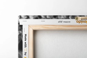Tablou Zen grădină și pietre în nisip în design alb-negru