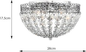 Markslöjd 106062 - Plafonieră de cristal SAXHOLM 2xE14/40W/230V