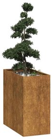 vidaXL Jardinieră Rusty 40x80x80 cm Oțel pentru intemperii